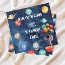 Search for outer space thank you cards Blast off
