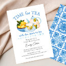 Search for tea time baby shower invitations Blue