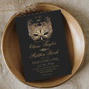 Search for masquerade wedding invitations Elegant