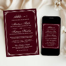 Search for burgundy border invitations Traditional