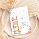 Search for clothesline baby girl shower invitations It's a girl