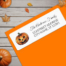 Search for pumpkin patch return address labels Halloween