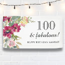Search for 100th birthday banners Elegant