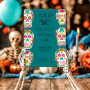 Search for day of the dead birthday invitations Sugar skulls