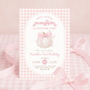 Search for little pumpkin birthday invitations Fall