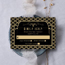 Search for 1920 rsvp cards Black and gold