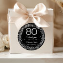 Search for 80th birthday thank you Black and white