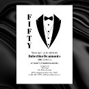 Search for mens tuxedo birthday invitations Black and white