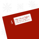 Search for red snowflake return address labels Snowflakes