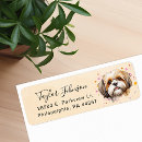 Search for cute shih tzu return address labels Dog