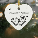 Search for hand heart christmas tree decorations Engagement