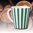 Search for green white striped mugs Trendy