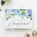 Search for hydrangea bridesmaid cards Watercolor