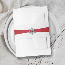 Search for christmas wedding invitation belly bands Elegant