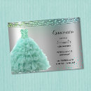 Search for mint green quinceanera invitations Sweet 15