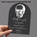 Search for skull wedding invitations Black and white
