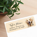 Search for yellow dog return address labels Cute