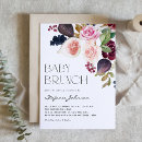 Search for burgundy flowers invitations Qr code