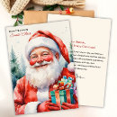 Search for letter from santa cards Watercolor
