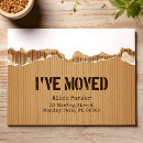 Search for cardboard box invitations New address