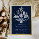 Search for navy gold christmas invitations Foil