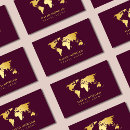 Search for world map business cards Travel agent