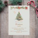 Search for green tree christmas invitations Rustic