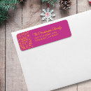 Search for pink snowflake return address labels Winter snowflakes