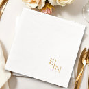 Search for monogrammed beverage napkins Minimalist