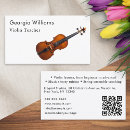 Search for violin teacher business cards Music