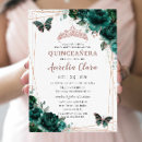 Search for emerald green gold invitations Mexican spanish latina