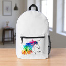 Search for rainbow unicorn backpacks Girly