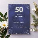 Search for silver 50th birthday invitations 50 and fabulous