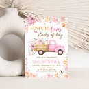 Search for fall leaves birthday invitations Pumpkin