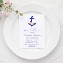 Search for nautical rehearsal dinner invitations Blue