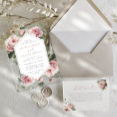 Search for blush pink watercolor floral invitations Rose