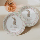 Search for bunny birthday plates Girl 1st birthday