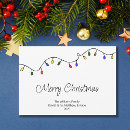 Search for lighted christmas cards Script typography