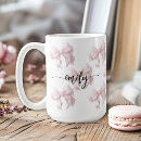 Search for pink bows mugs Feminine