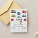 Search for police kids birthday invitations Transportation