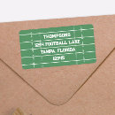 Search for football labels return address labels Athletic