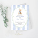 Search for boy teddy bear invitations We can bearly wait