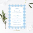 Search for plaid baby boy shower invitations For her