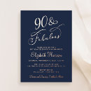 Search for classic 90th birthday invitations Chic