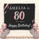 Search for 80th birthday blankets Pink