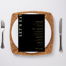 Search for gold foil menus Black and gold