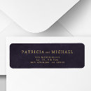 Search for purple and gold return address labels Simple