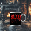 Search for blood dripping mugs Gothic