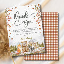 Search for animal thank you cards Rustic