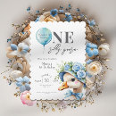 Search for boy 1st birthday invitations Whimsical